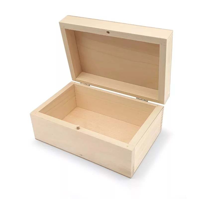 Boite rectangulaire en contreplaqué de bouleau et tilleul