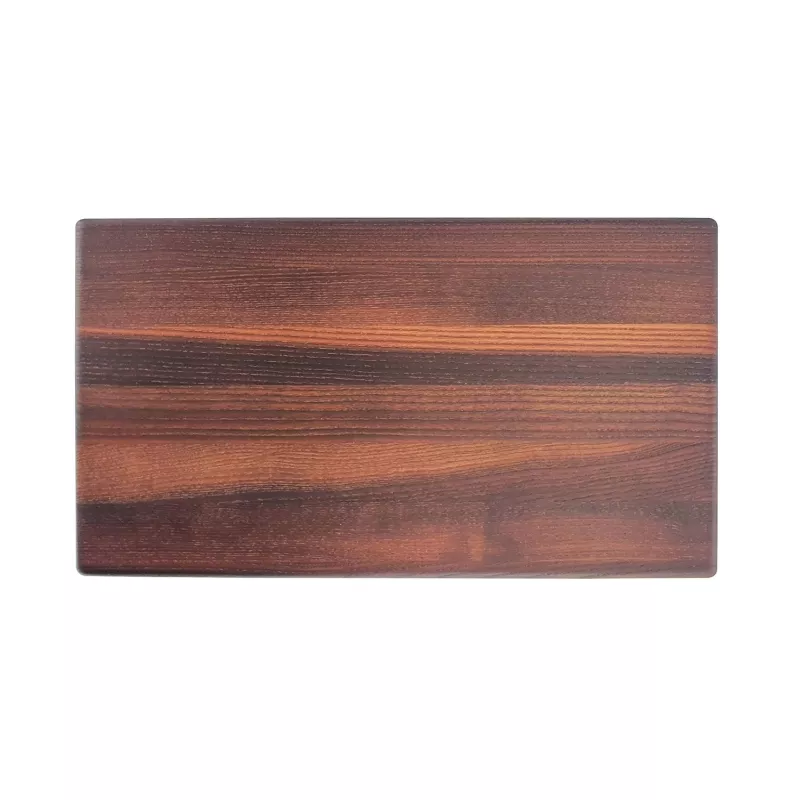 Planche à découper rectangulaire en frêne thermo-chauffé