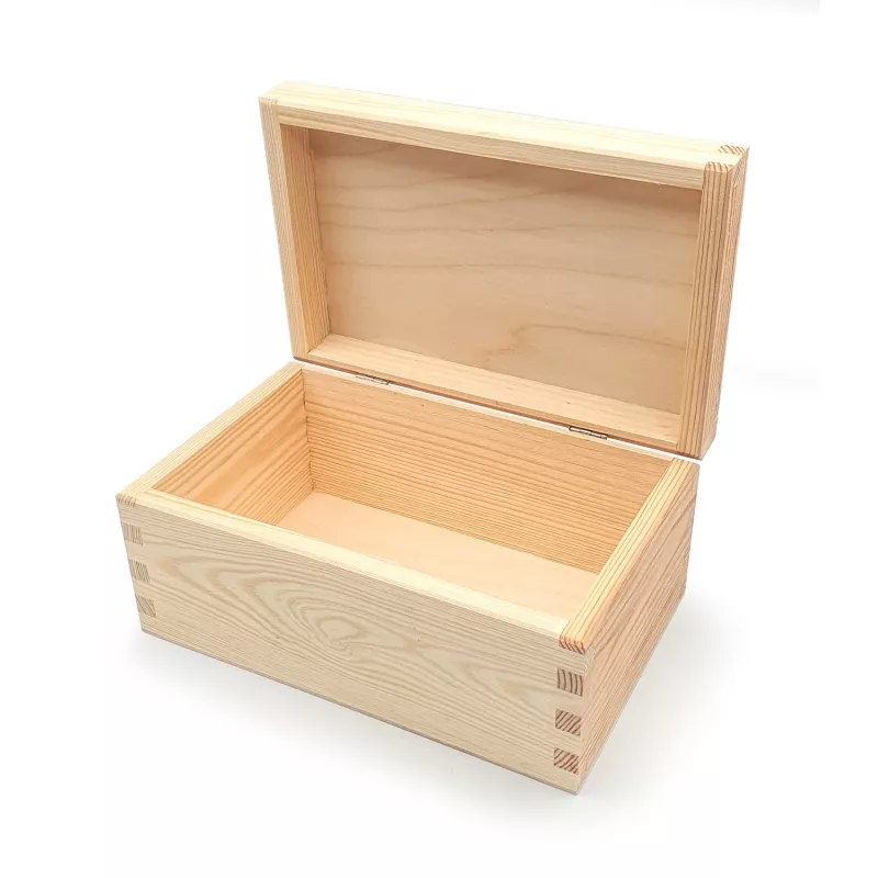 Boite rectangulaire en contreplaqué de bouleau et tilleul 21 cm