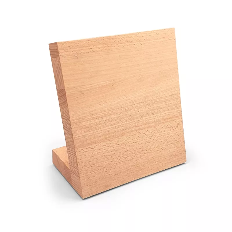 Bloc magnétique en hêtre, pour couteaux, à poser