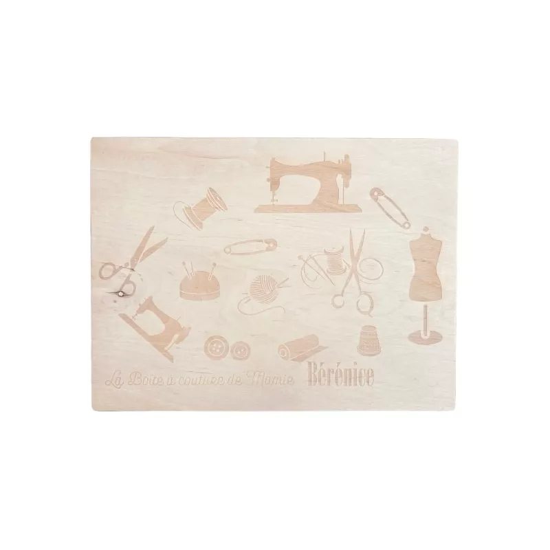 Boite en pin, modèle plat 40x30 cm