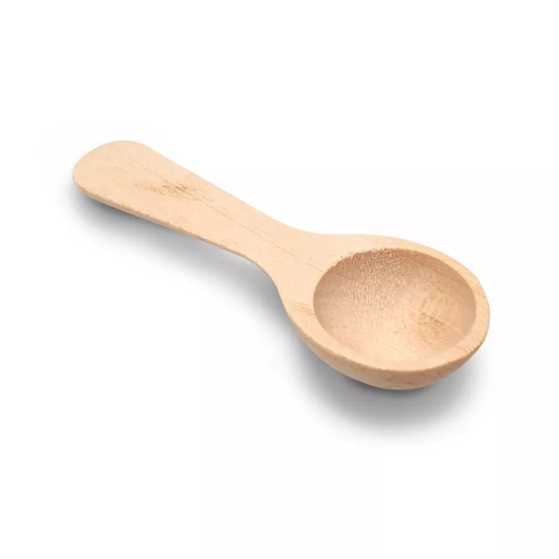 Cuillère en bois à fleur de sel, forme ronde  6 cm