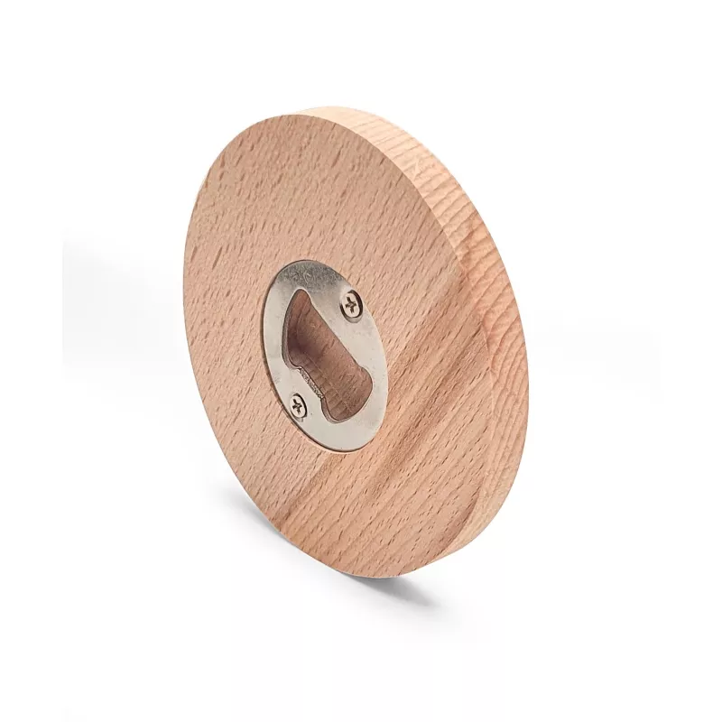 Décapsuleur rond en hêtre et métal