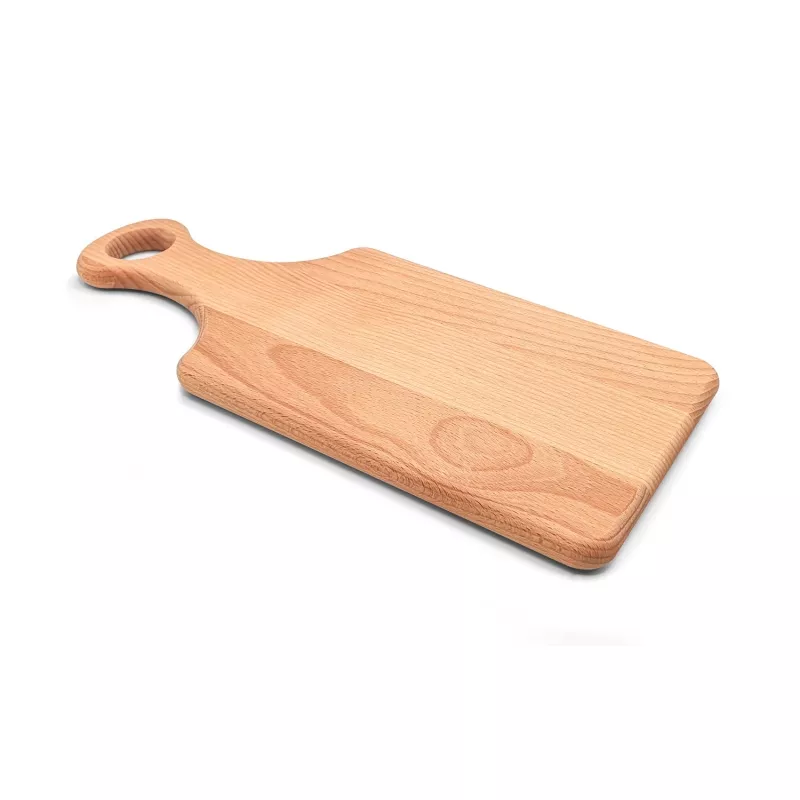 Planche à découper avec poignée en hêtre 34 cm