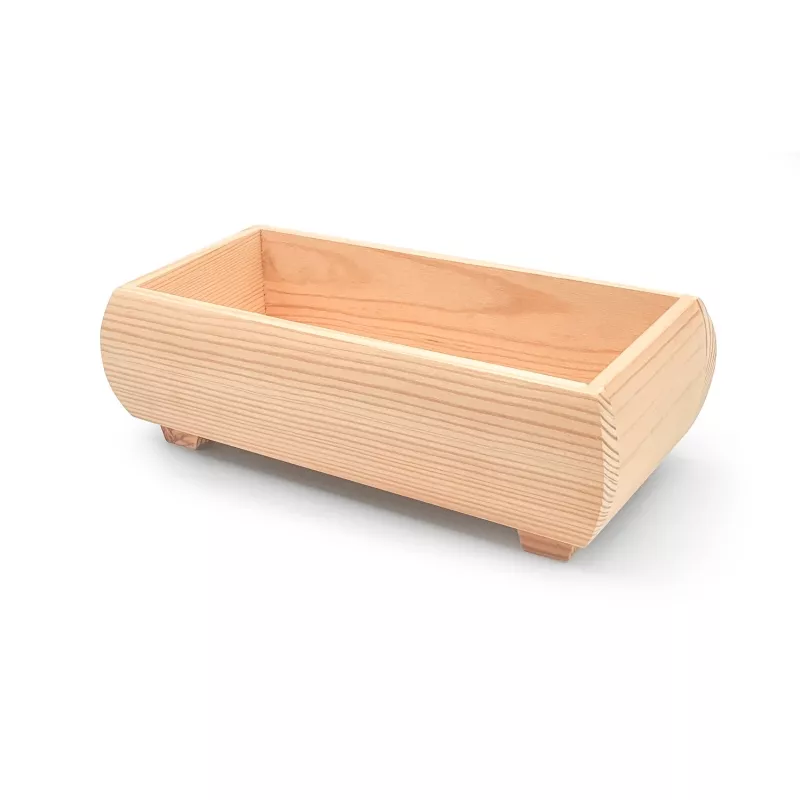 Pot de fleurs en pin, rectangulaire