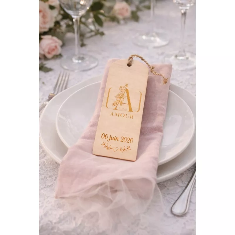 Marque-page en contreplaqué