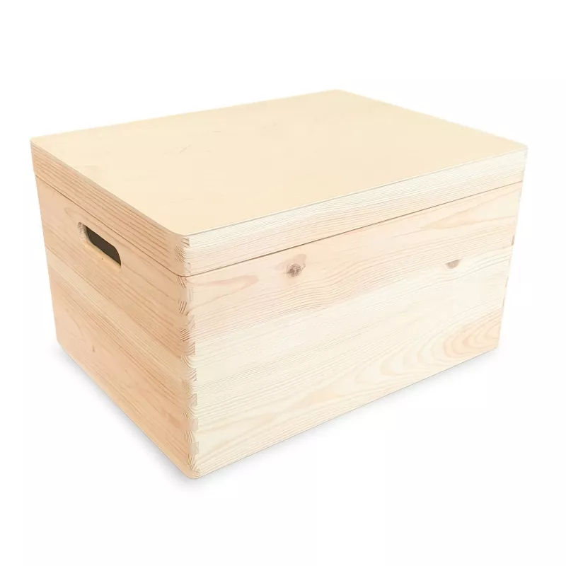 Boite en pin avec couvercle