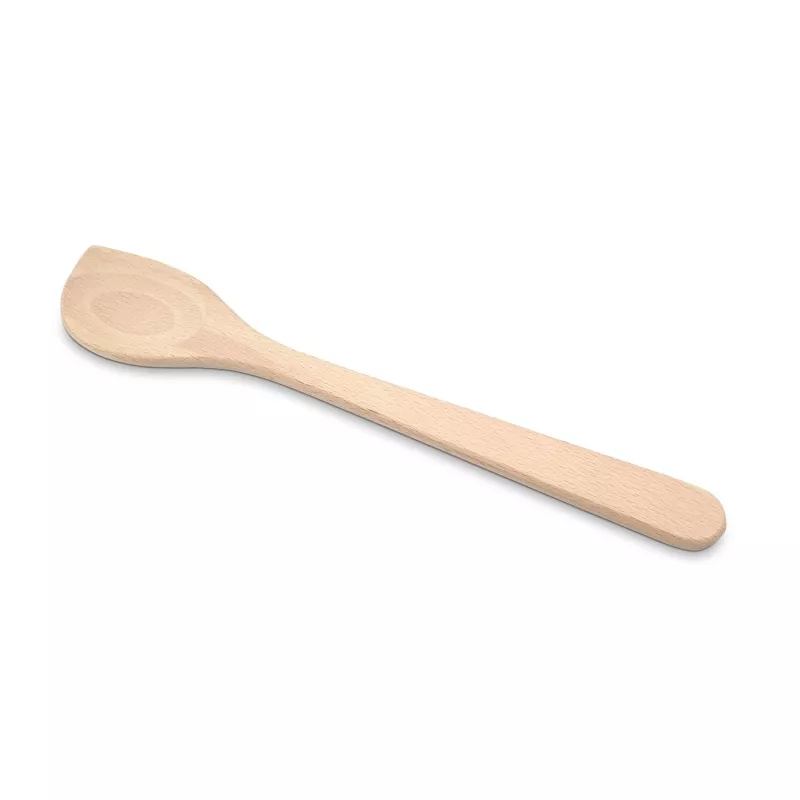 Cuillère à coin manche plat en hêtre 30 cm