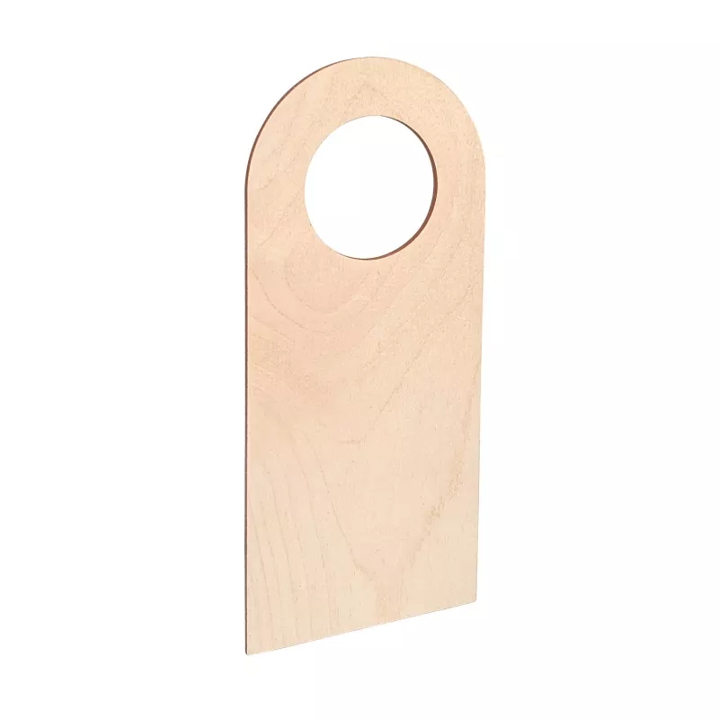 Plaque de porte pour poignée en bouleau