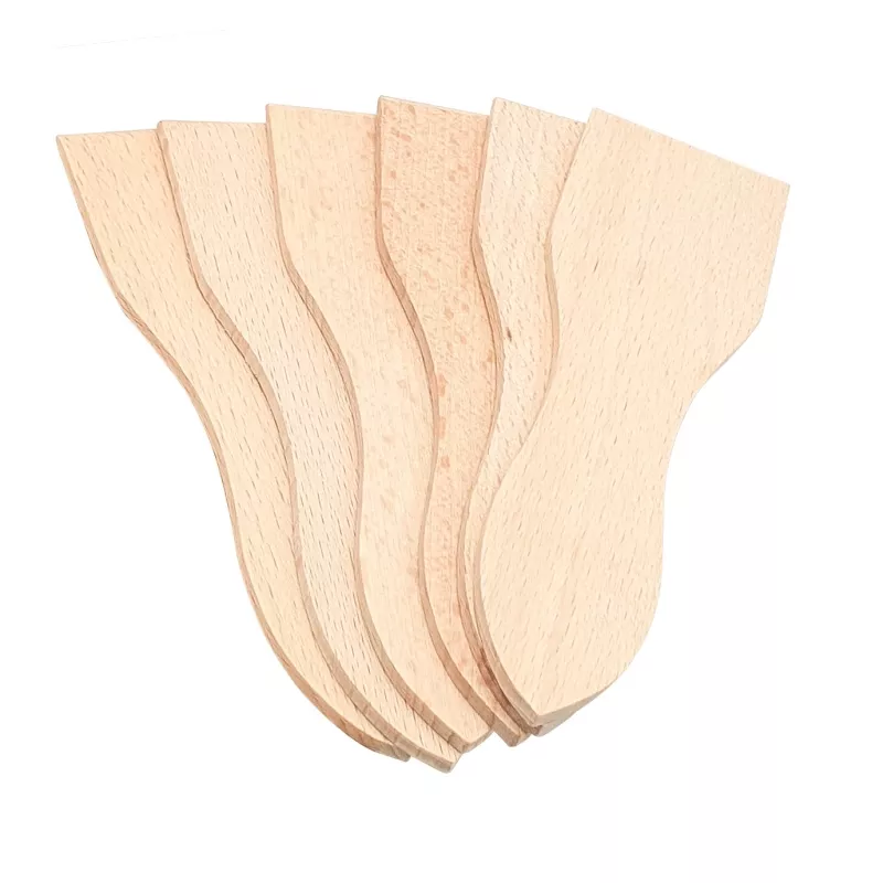Set de 6 spatules à raclette 13 cm