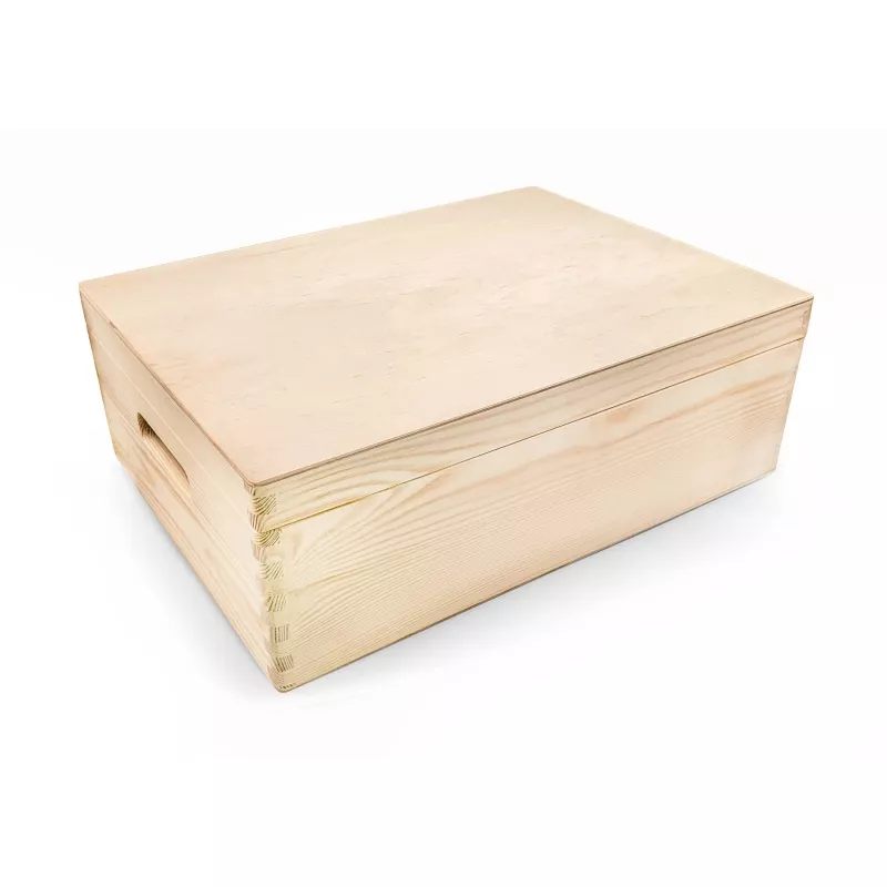 Boite en pin, modèle plat 40x30 cm