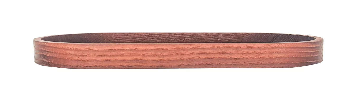 Plateau décoratif ovale en frêne