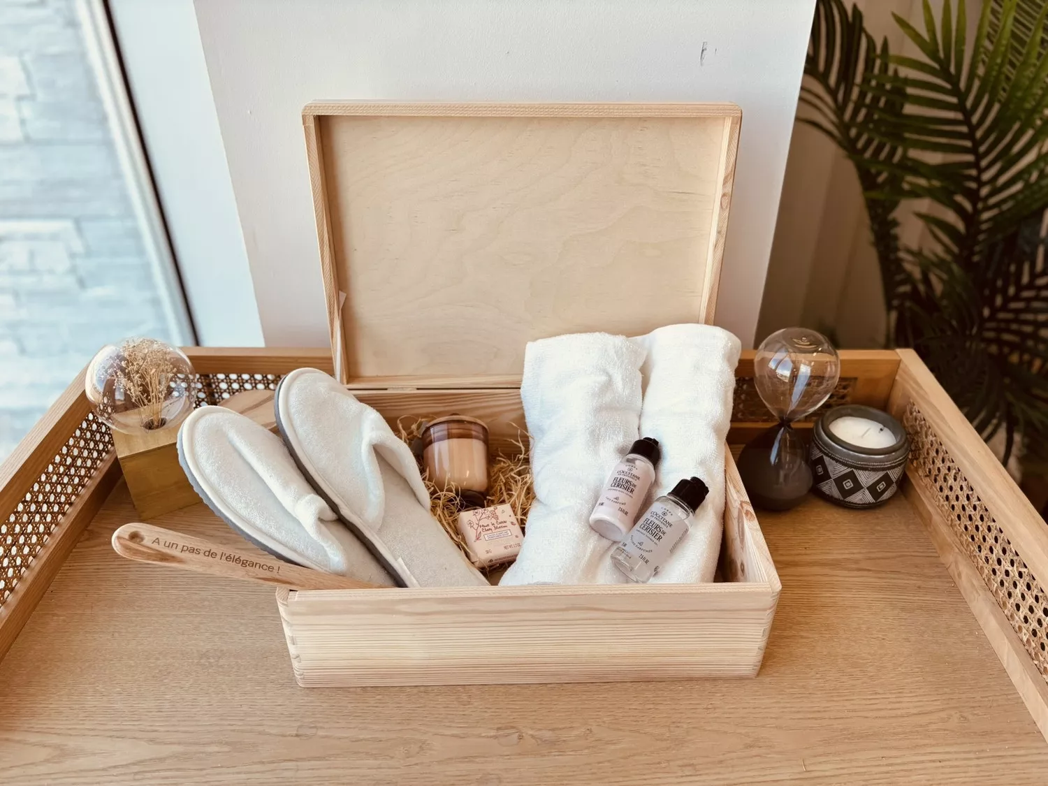 Boite en pin, modèle plat 40x30 cm