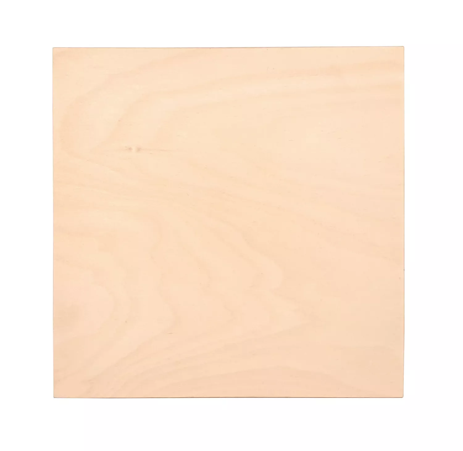 Boite carrée en contreplaqué de bouleau et tilleul