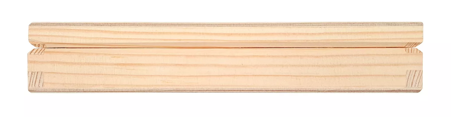 Boite plate rectangulaire en contreplaqué de bouleau et tilleul 20 cm