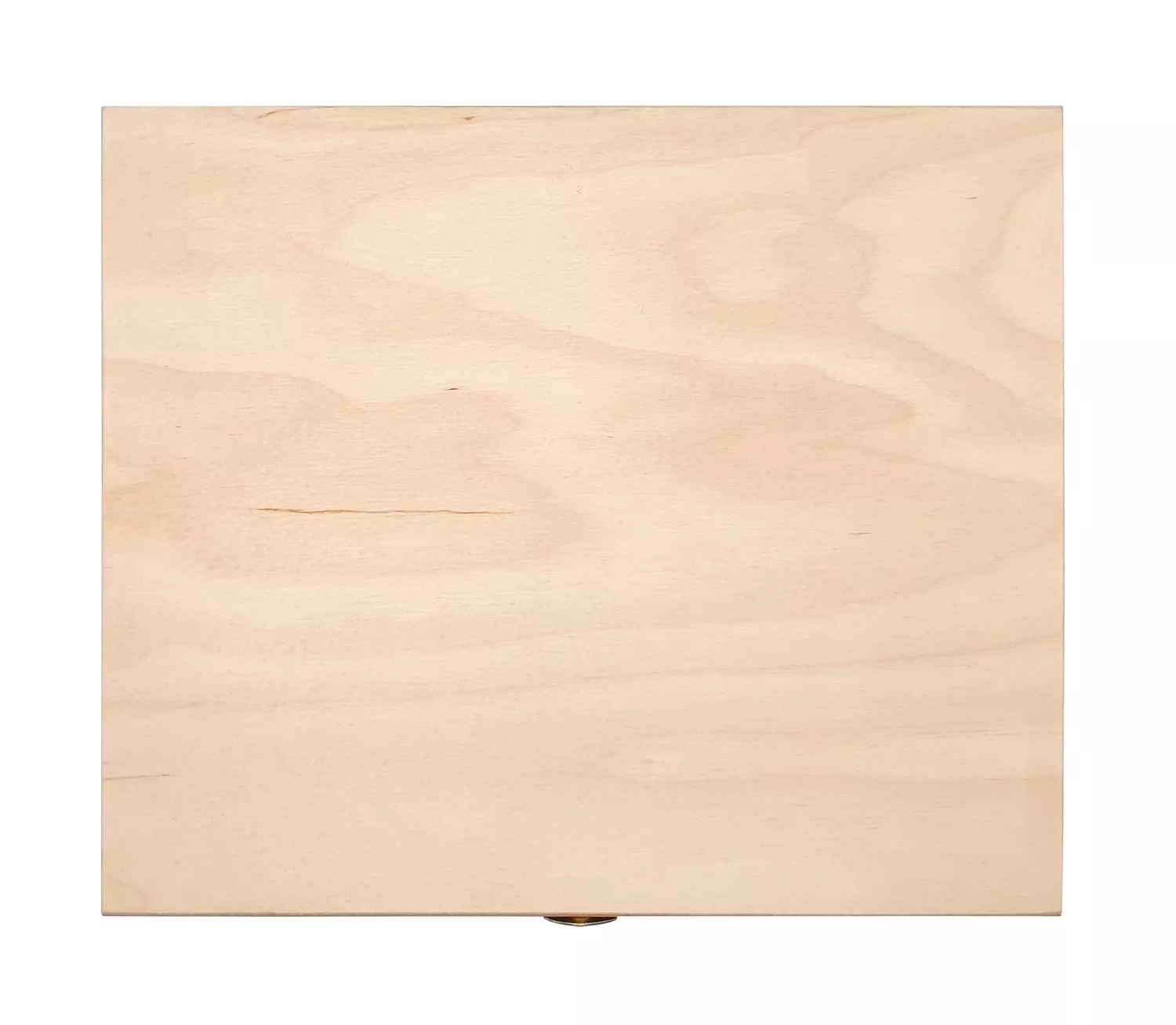 Boite plate en contreplaqué de bouleau et tilleul