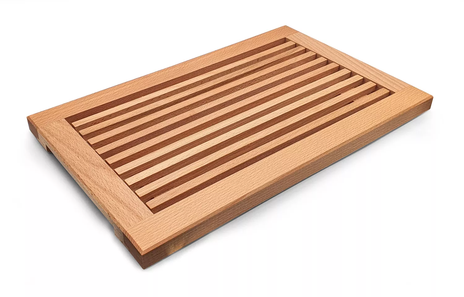Planche à pain rectangulaire avec grille amovible en hêtre