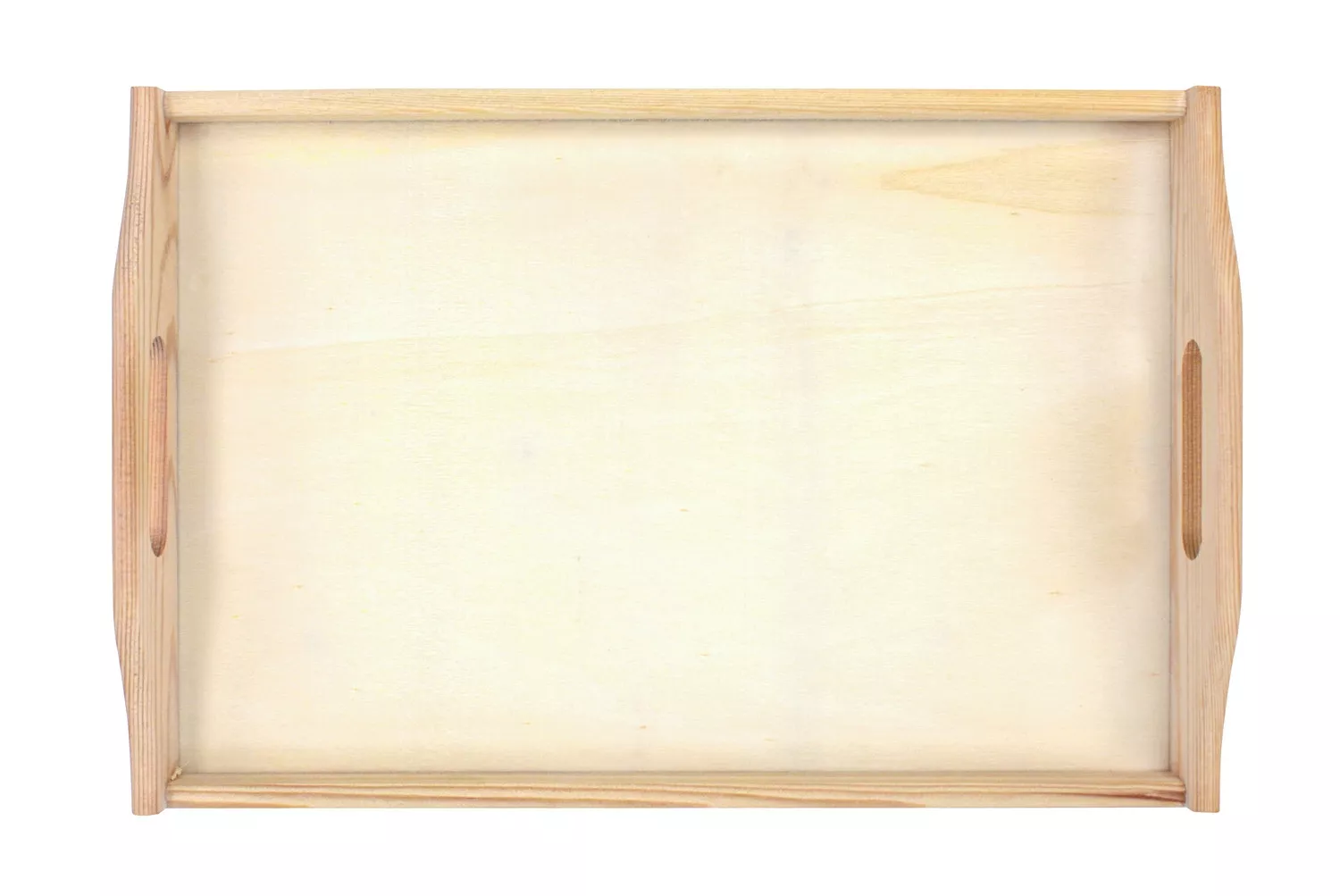 Plateau en pin avec pieds pliables et poignées
