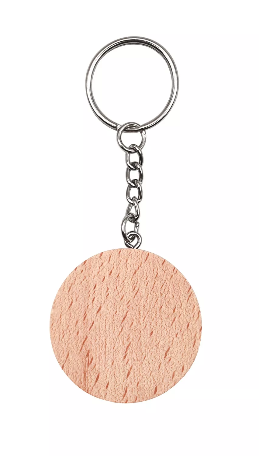 Porte clés rond en hêtre...