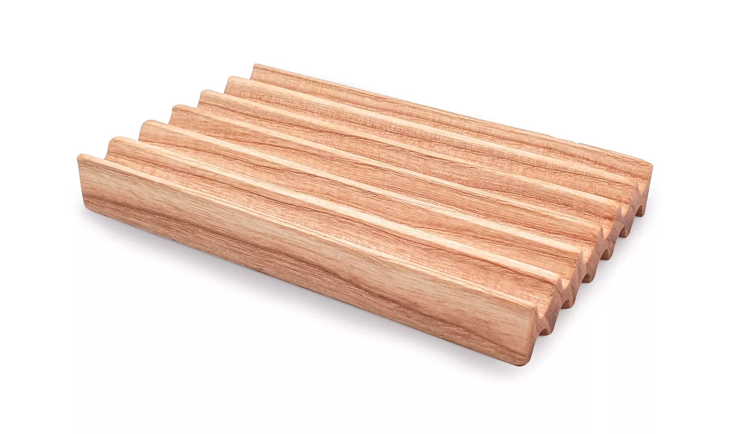 Porte-savon rainuré en buis