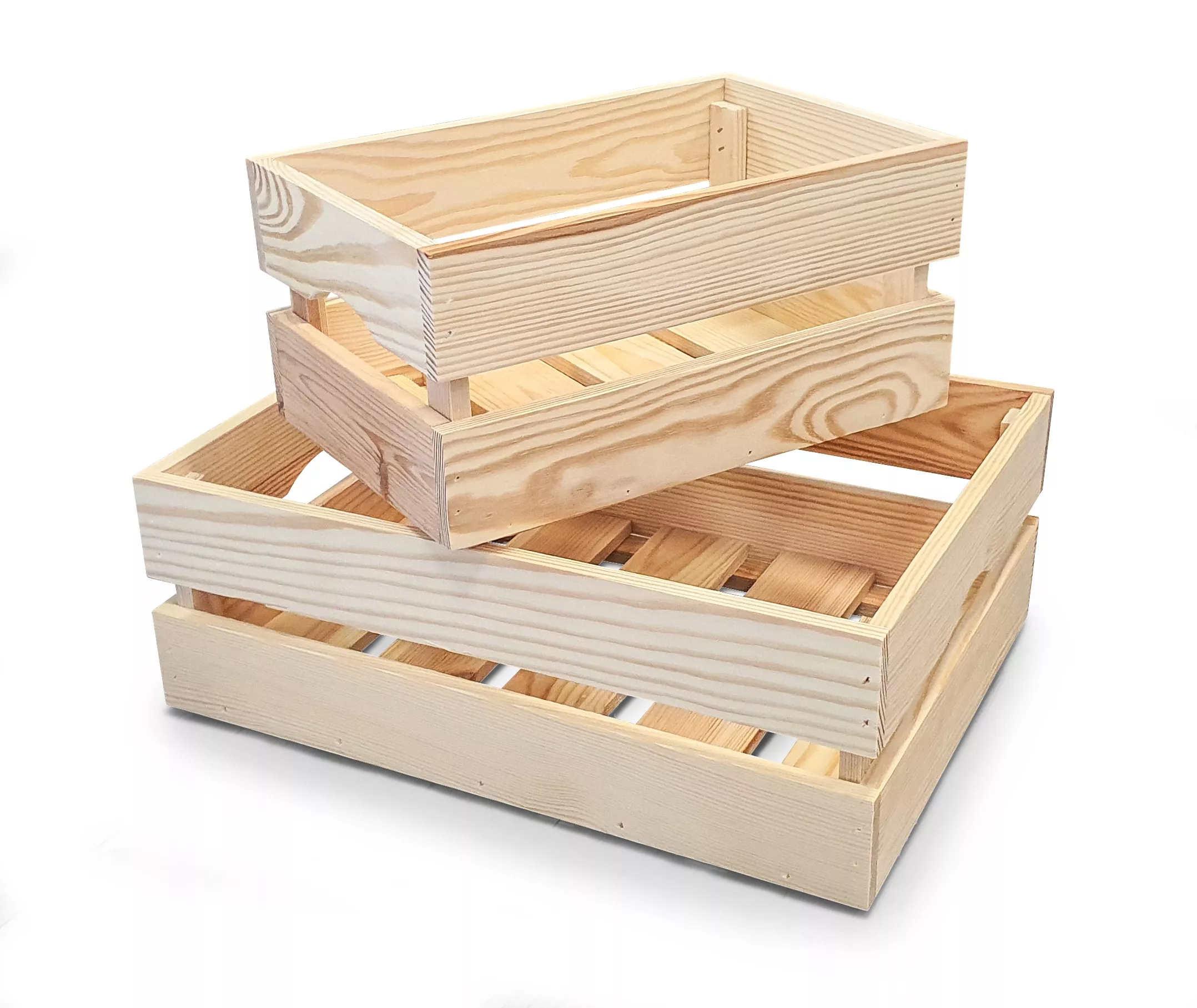 Cagette en pin hauteur 14 cm