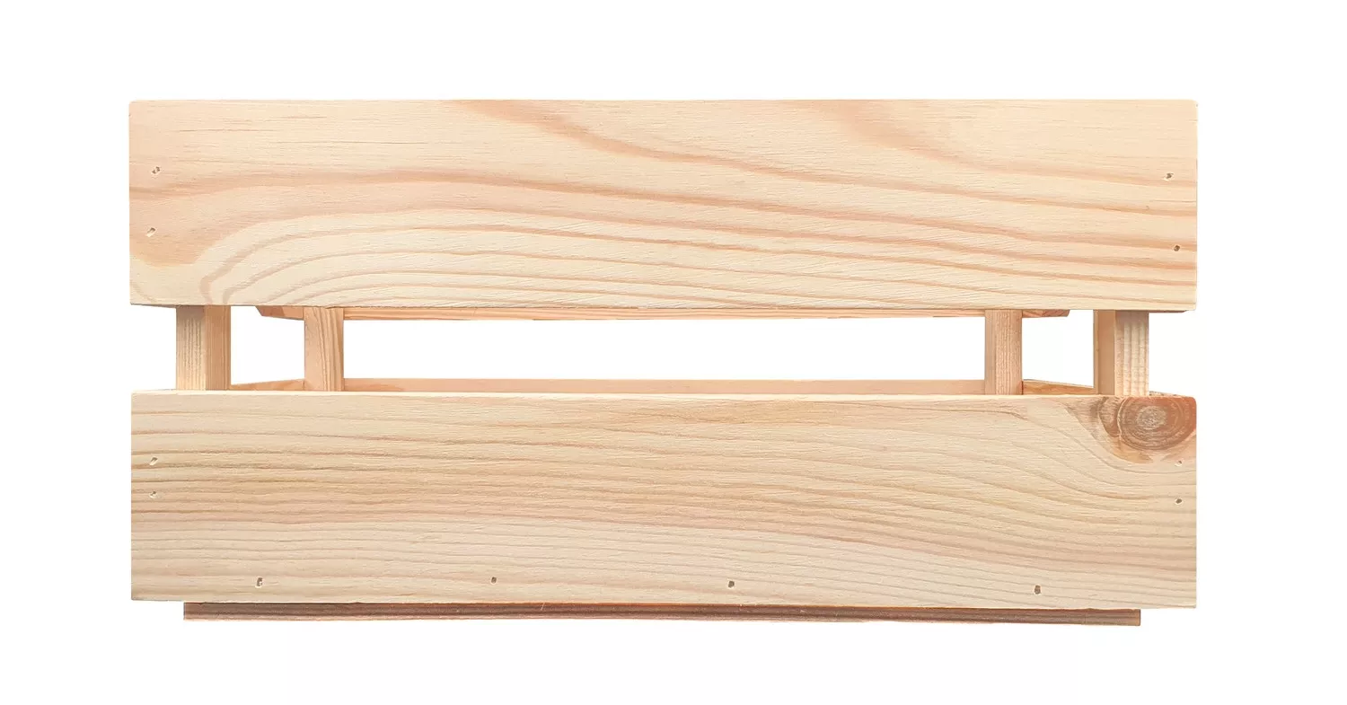 Cagette en pin hauteur 14 cm