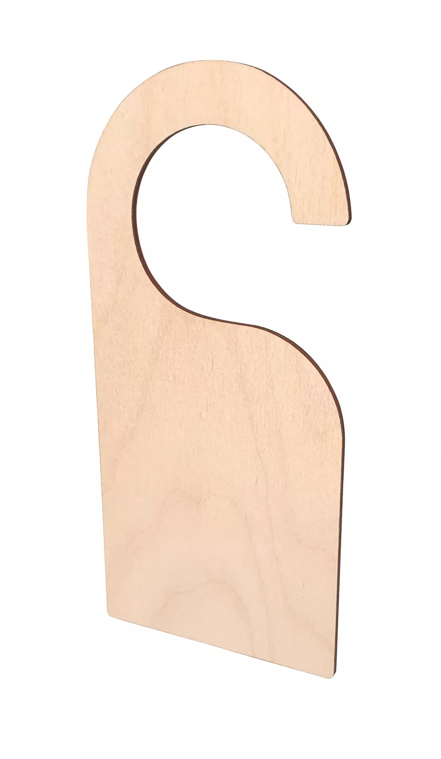 Plaque de porte pour poignée avec accroche cintre