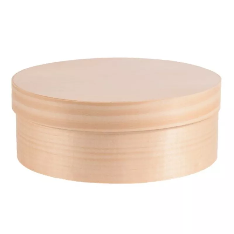 Boite ronde en contreplaqué...