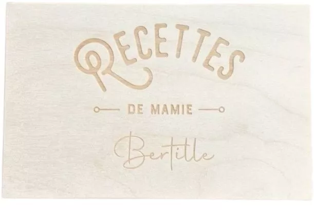 Boite rectangulaire en contreplaqué de bouleau et tilleul 21 cm