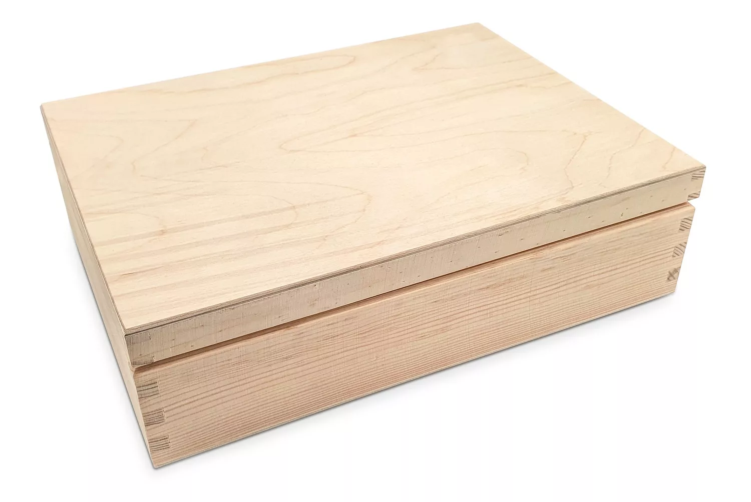 Boite à thé en pin avec...