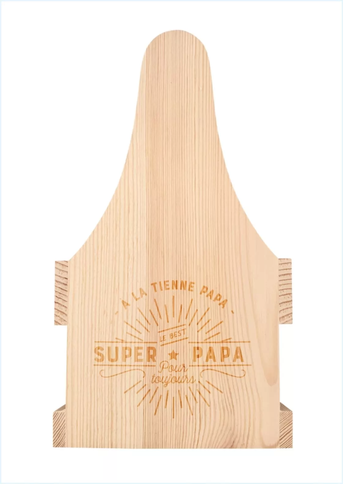 Porte-bouteilles en pin, avec poignée pour bouteilles 33 cl