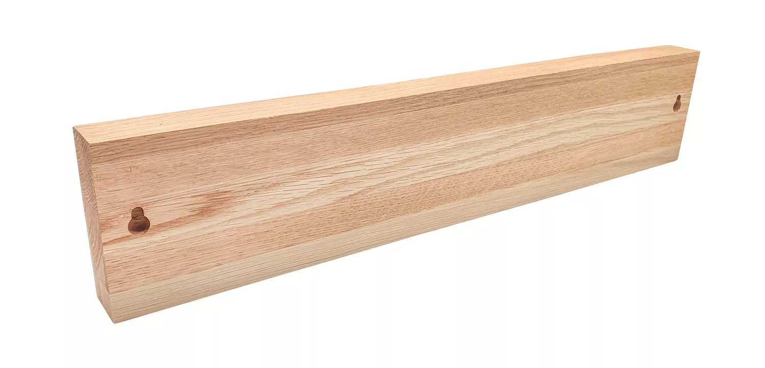 Bloc magnétique mural en chêne, pour couteaux