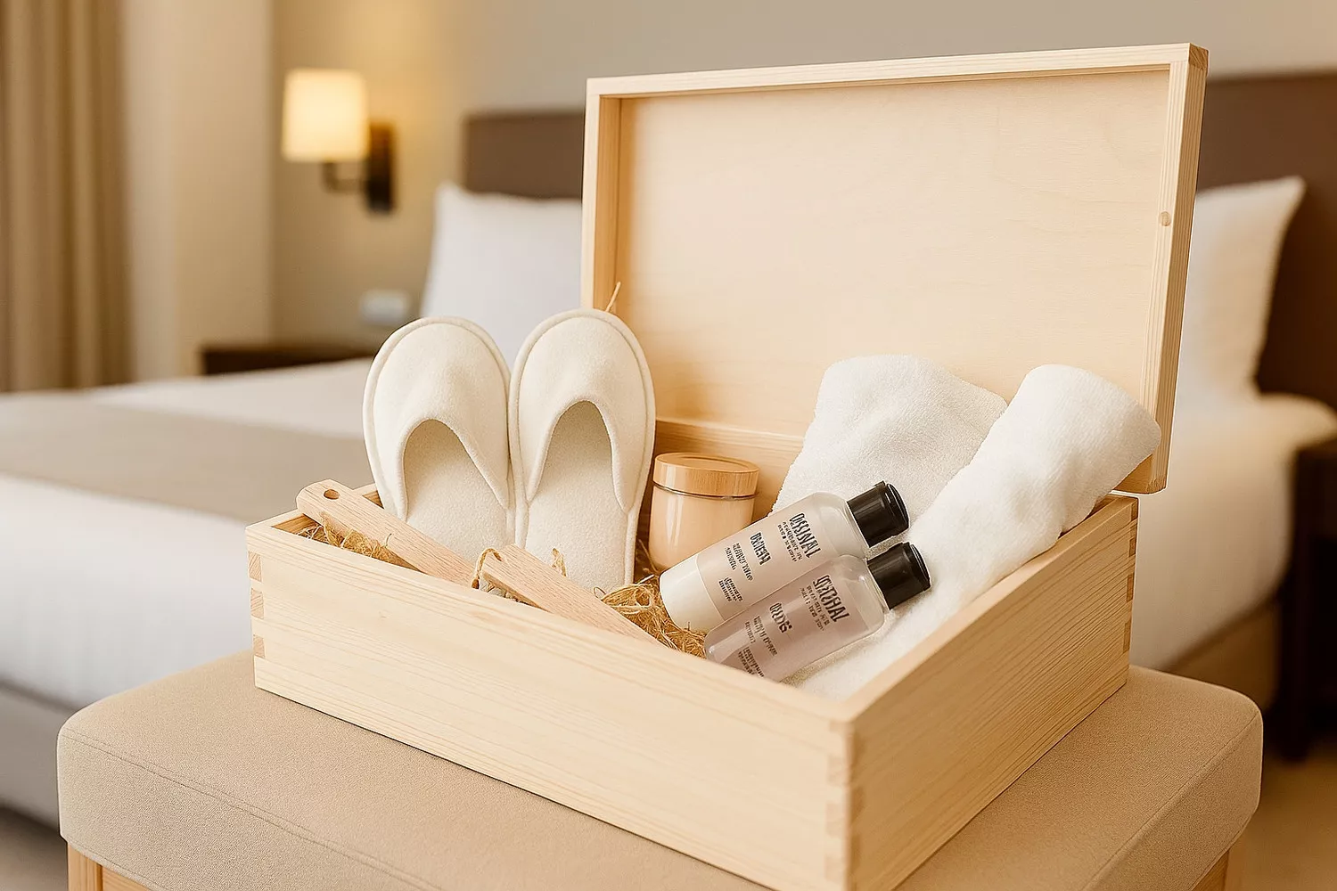 Boite en pin, modèle plat 40x30 cm