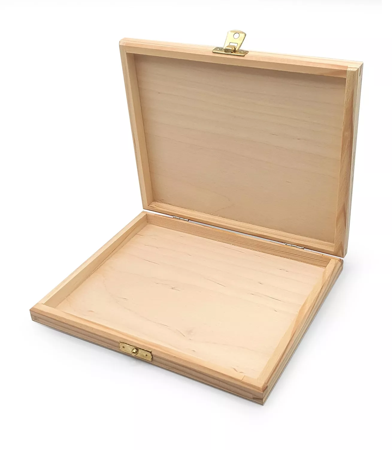 Boite plate en contreplaqué...