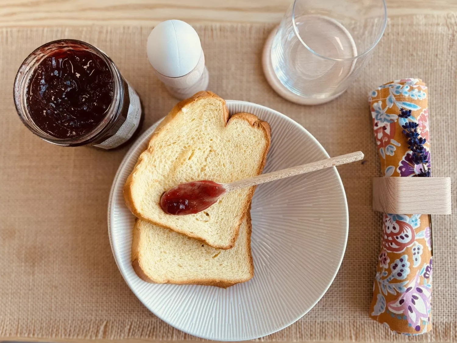 Cuillère à confiture en bois 16 cm