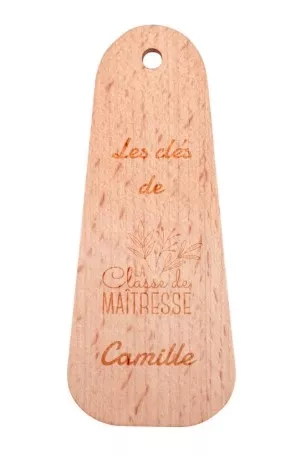 Porte clé chambre en hêtre