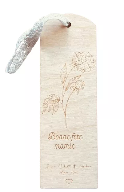 Marque-page en contreplaqué