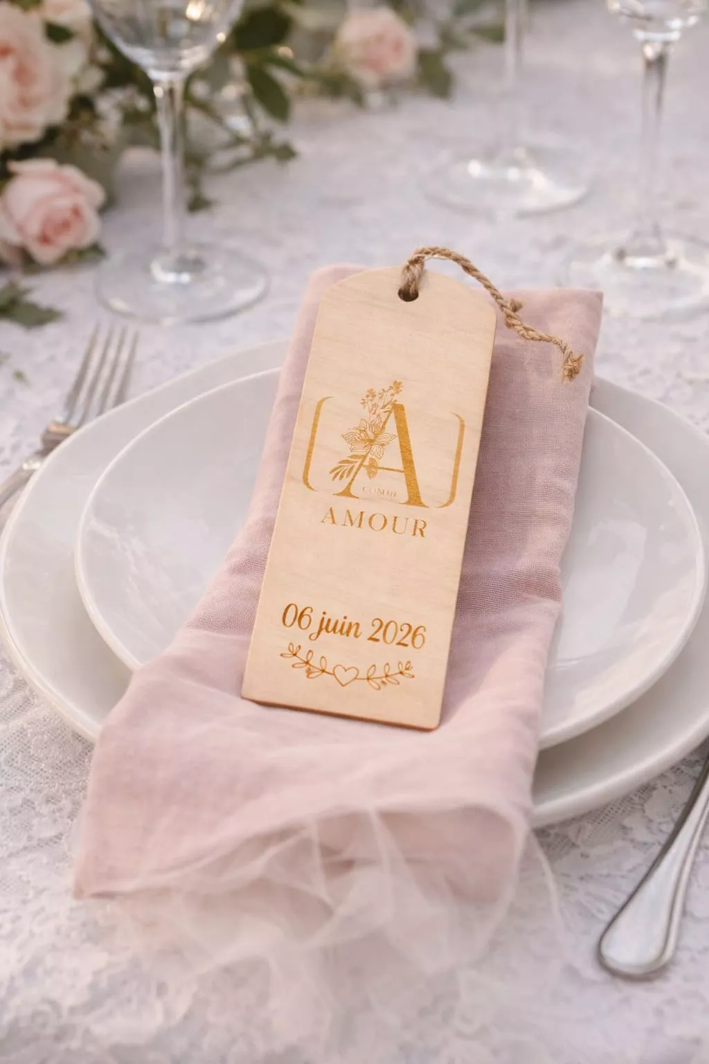 Marque-page en contreplaqué