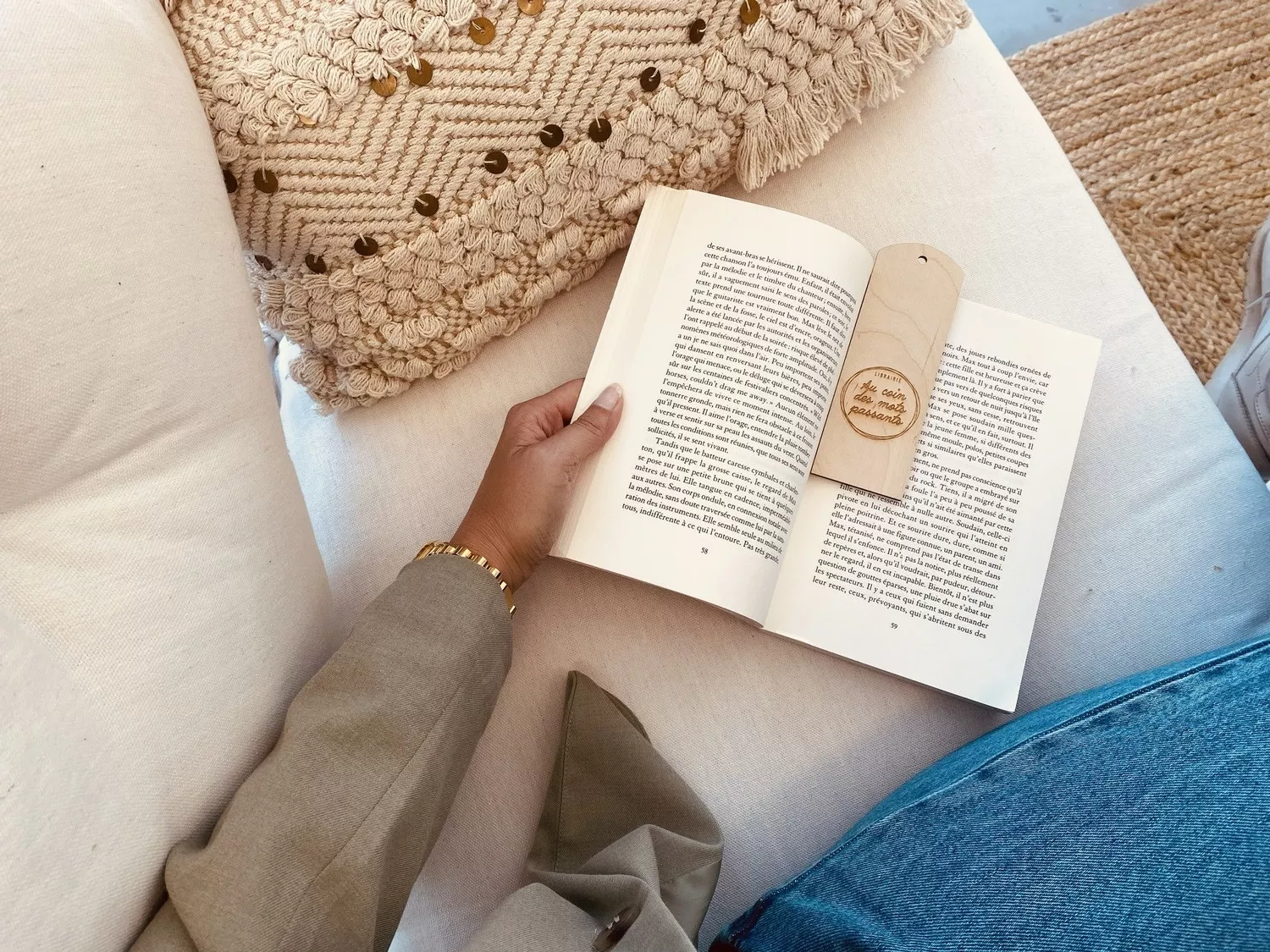 Marque-page en contreplaqué