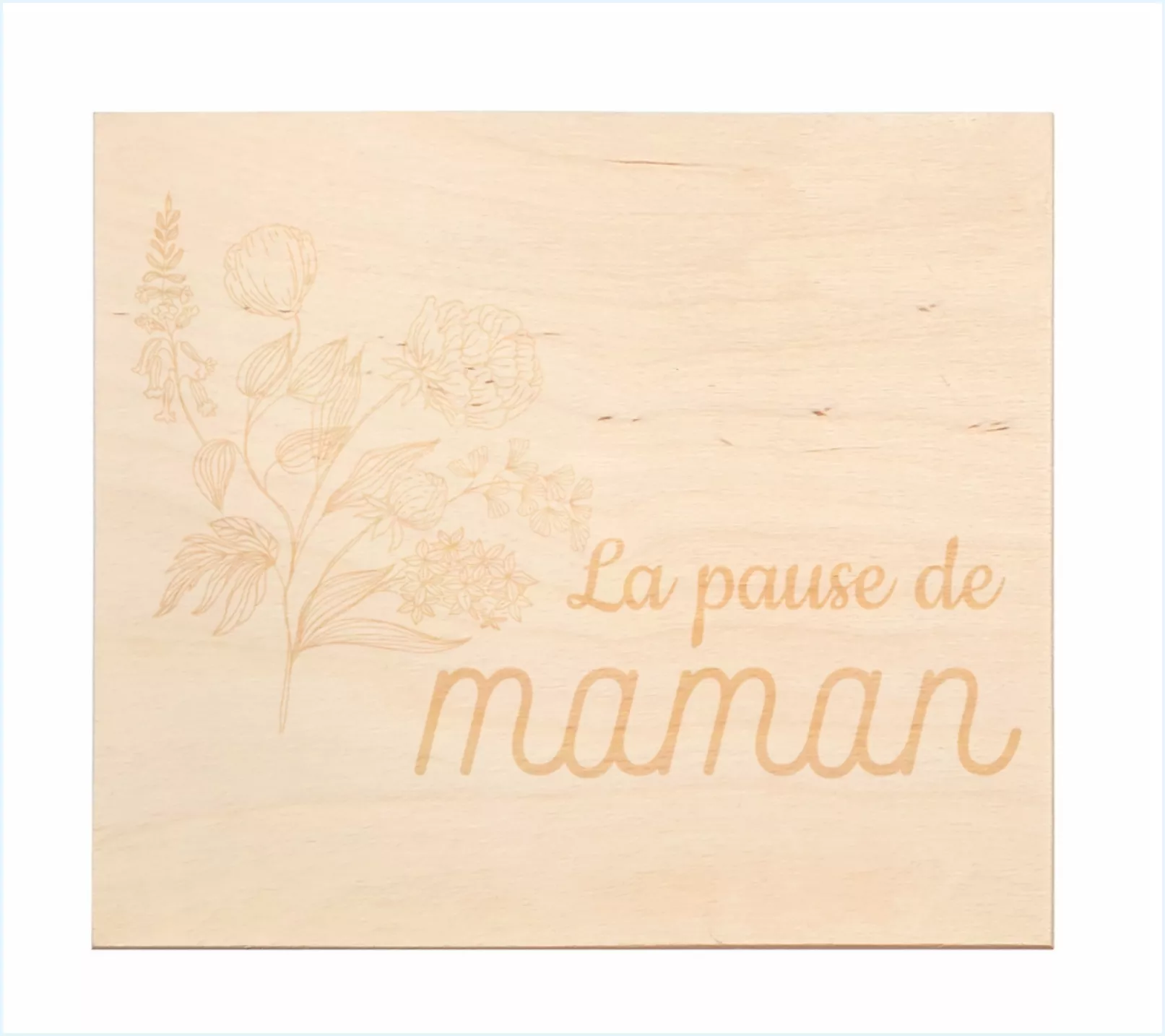 Boite à thé en pin avec...