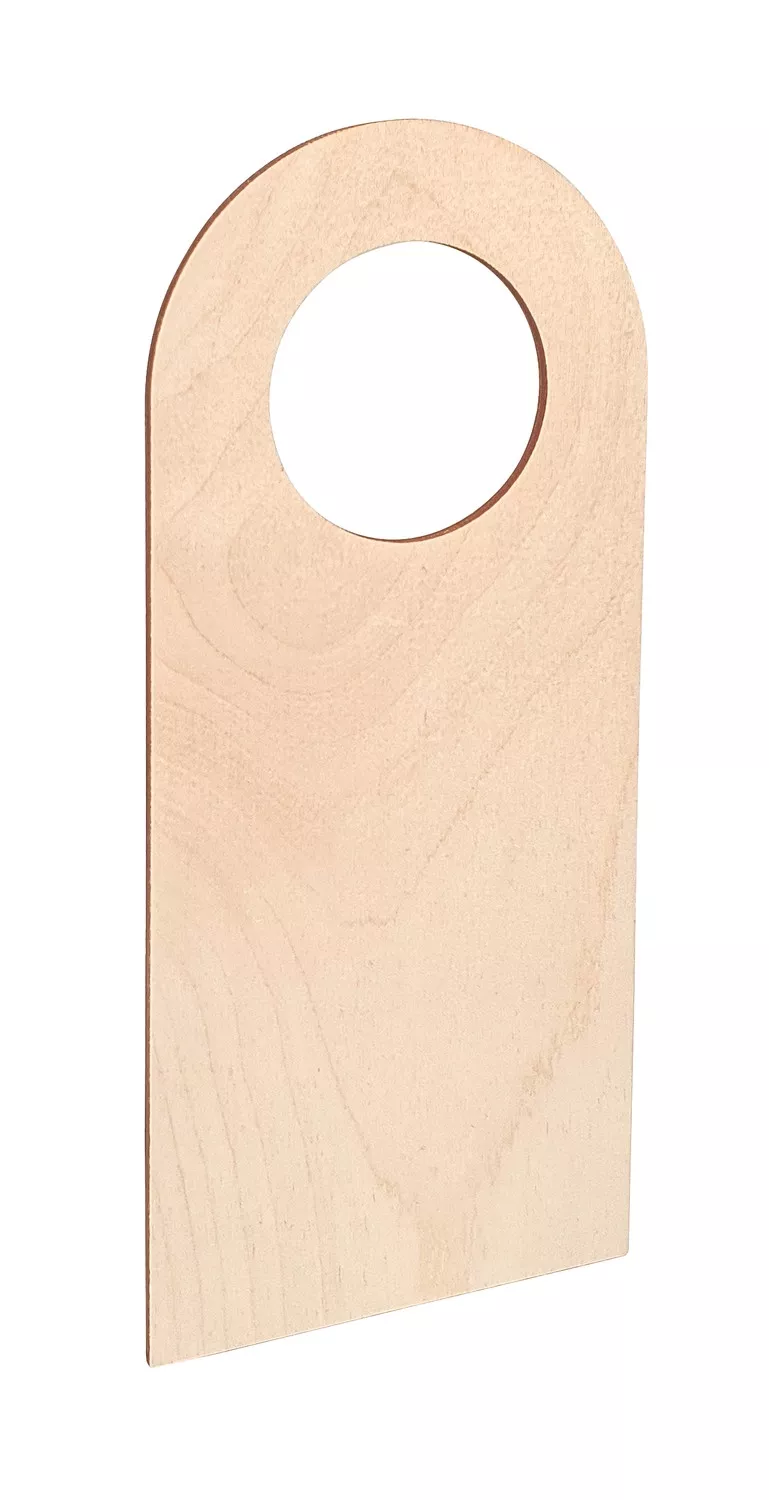 Plaque de porte pour poignée en bouleau