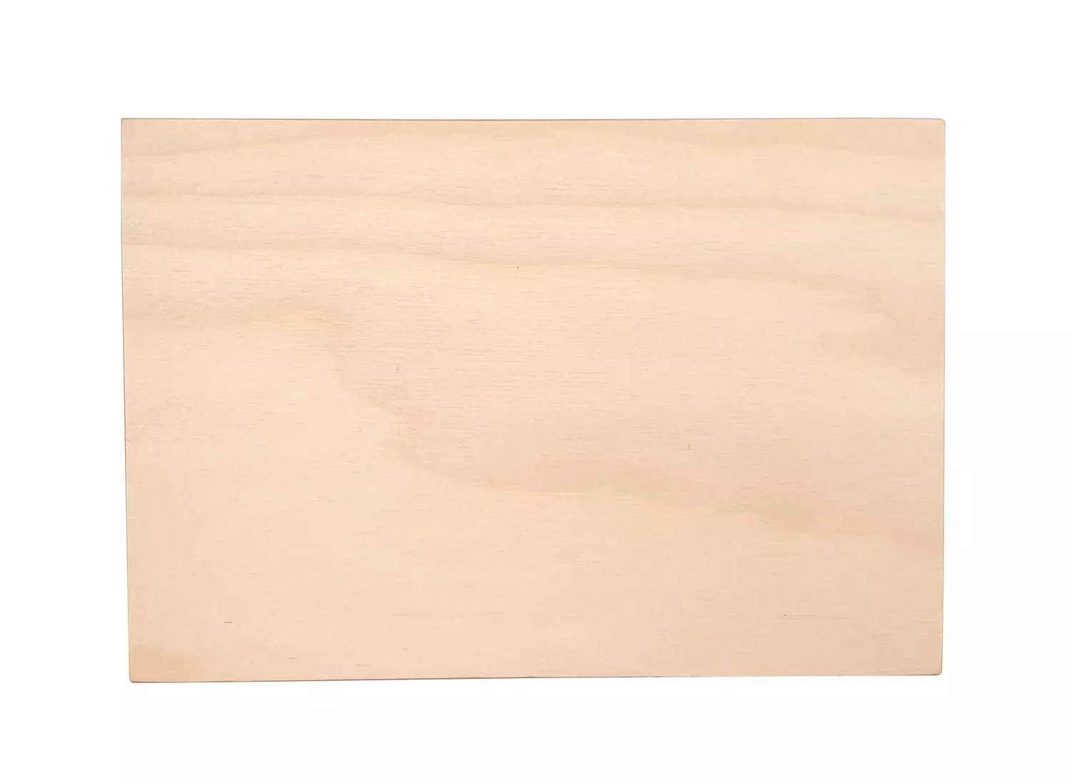 Boite rectangulaire en contreplaqué de bouleau et tilleul