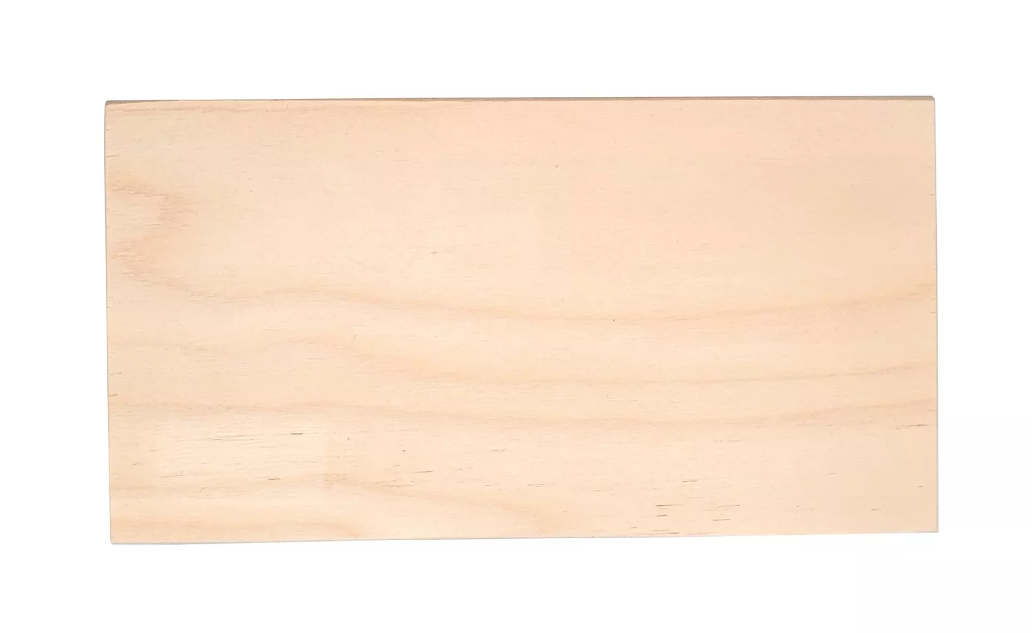 Boite plate rectangulaire en contreplaqué de bouleau et tilleul 20 cm