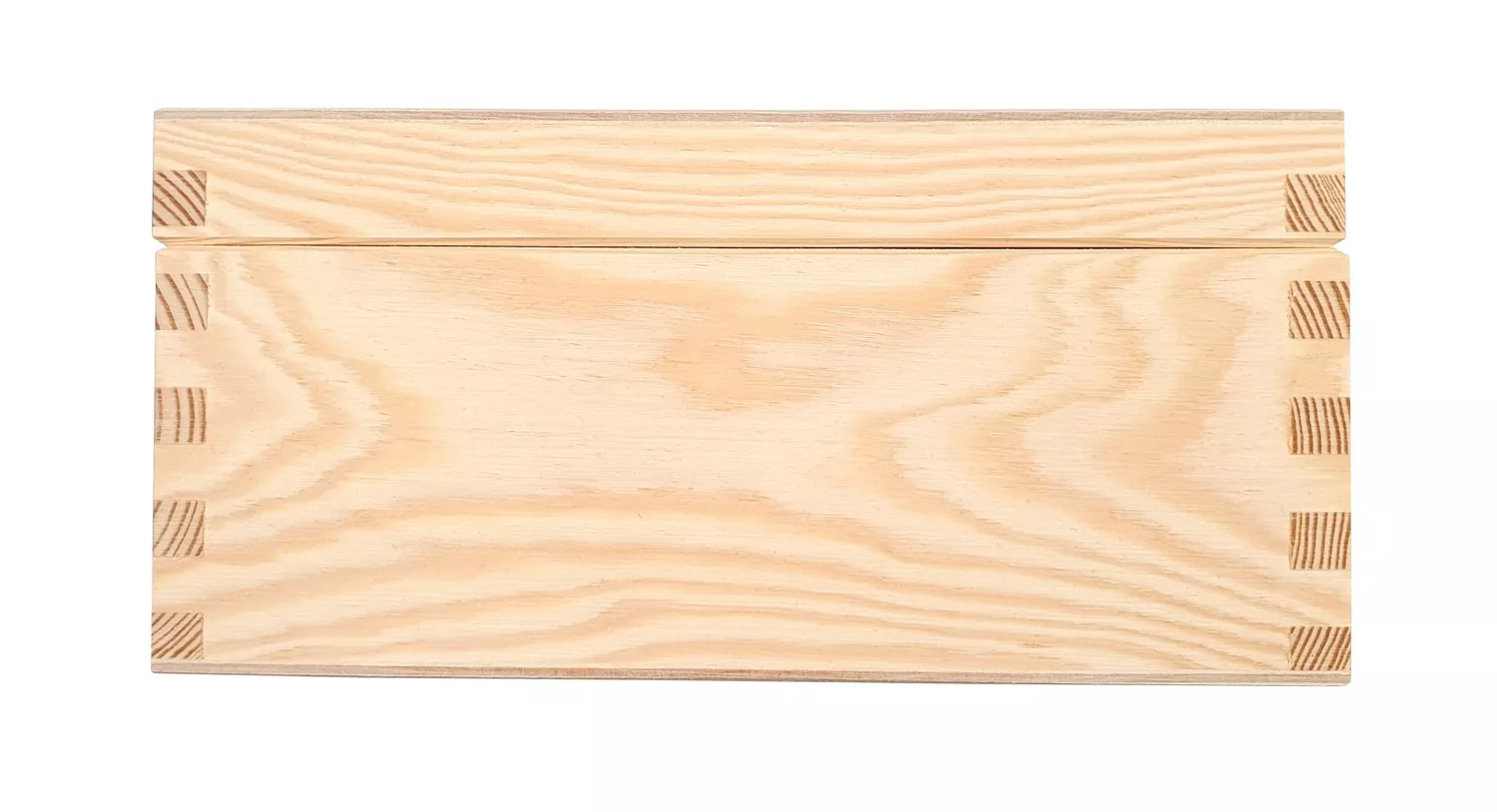 Boite rectangulaire en contreplaqué de bouleau et tilleul 21 cm